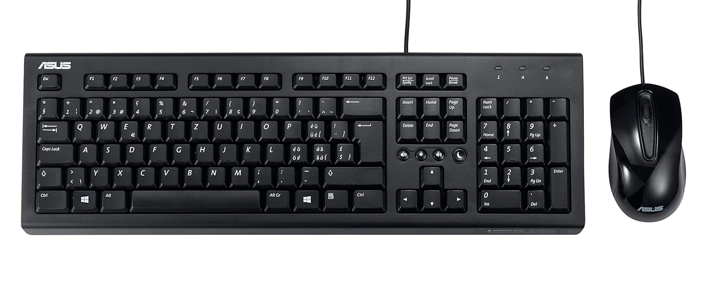 ASUS U2000 Wired Keyboard and Optical Mouse Combo